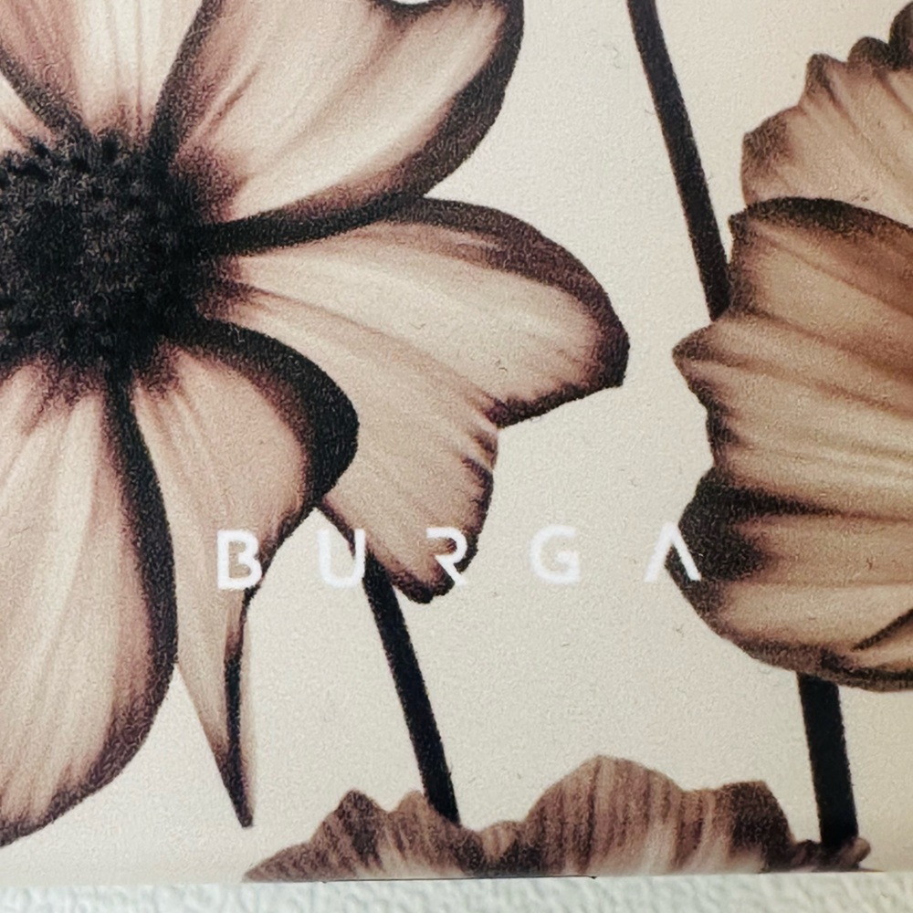 Burga Floral Phone Case - Black and Cream - Picture 2 of 3